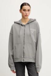 Guess Originals pamut melegítőfelső szürke, női, nyomott mintás, kapucnis, M5GQ34 KCPR1 - szürke M