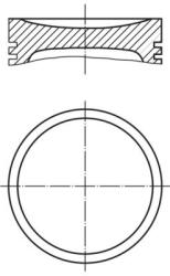 MAHLE dugattyú MAHLE 007 PI 00168 002 (007 PI 00168 002)