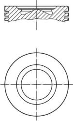 MAHLE dugattyú MAHLE 007 PI 00159 002 (007 PI 00159 002)