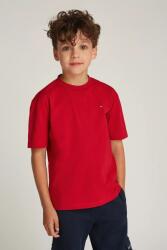 Tommy Hilfiger gyerek pamut póló piros, sima, KB0KB09601 - piros 110