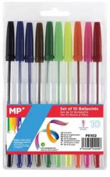  Set 10 pixuri fara mecanism Main Paper, varf 0.7mm, culori asoratate (MR910298)