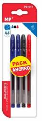  Set 4 pixuri cu gel Main Paper, varf 0.5 mm, 2 albastre, 1 rosu, 1 negru (MR219927)
