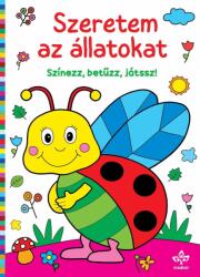 Csengőkert Kiadó Szeretem az állatokat - Színezz, betűzz, játssz! - book24
