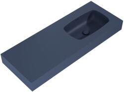 Elita Dimple 121x46 cm right matt navy blue (RE041202027030)