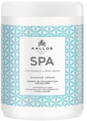Kallos Spa masszázskrém kókuszolajjal, hialuronsavval és kollagénnel, 1 l - hajvarazs