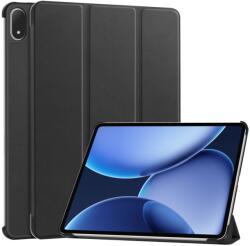  LEATHER Flip tok OnePlus Pad 3-hoz, fekete
