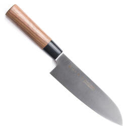 Satake Noushu Masamune Santoku szakácskés diófa markolattal 16, 5 cm AUS-8A pengével