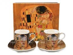  P. P. W24KL06-15224 Porceláncsésze+alj, 100ml, 2 személyes, Klimt: The Kiss