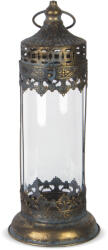 Art-Pol Antik óarany török lampás henger alakú üvegbúrával 43x15x15cm (128788)