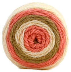  Sweet roll cake, színátmenetes fonal 140g 1047-15 Korall-bézs