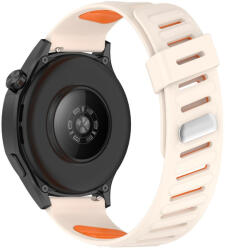 RMPACK Huawei Watch GT 5 46mm Óraszíj Future Twill Design Pótszíj Szilikon Szíj Csillagfény-Narancssárga