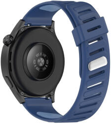 RMPACK Huawei Watch GT 5 46mm Óraszíj Future Twill Design Pótszíj Szilikon Szíj Sötétkék-Kék