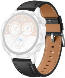 RMPACK Huawei Watch GT 5 46mm Bőrszíj Pótszíj Elegant Style Fekete