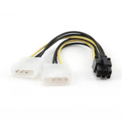 Gembird Belső PCI Express tápkábel 6pin / 2xMolex Gembird (CC-PSU-6)