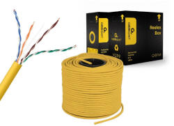 Gembird CAT5e UTP LAN kábel 305m sárga solid Gembird (UPC-5004E-SOL-Y)