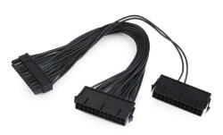 Gembird Belső dual tápkábel hosszabbító 24pin 0.3m fekete Gembird (CC-PSU24-01)