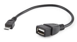 Gembird USB OTG / microUSB-B adapter kábel 0.15m fekete Gembird (A-OTG-AFBM-03)