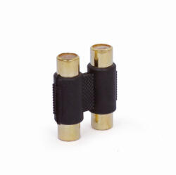 Gembird 2RCA audio video adapter fekete Gembird (A-2RCAFF-01)