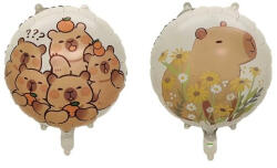 Balloons4party Balon folie rotund Capybara 2 fete 45 cm - articole-petreceri - 19,99 RON