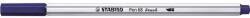 STABILO Ecsetirón, STABILO "Pen 68 brush", sötétkék (TST56822) - papiruniverzum