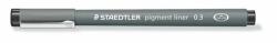 STAEDTLER Tusfilc, 0, 3 mm, STAEDTLER "Pigment Liner 308", fekete (TS308039) - papiruniverzum