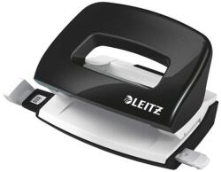 LEITZ Lyukasztó, kétlyukú, 10 lap, fém, mini, LEITZ "Nexxt Wow", fekete (E50601095)