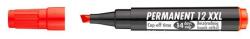 ICO Alkoholos marker, 1-4 mm, vágott, ICO "Permanent 12 XXL", piros (TICP12XP) - papiruniverzum