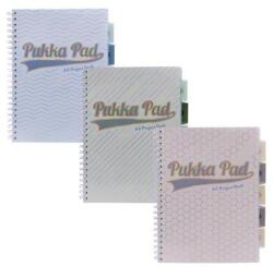 Pukka Pad Spirálfüzet, A4, vonalas, elválasztóval, 100 lap, PUKKA PAD "Haze Project Book", vegyes szín (PUP9871) - papiruniverzum