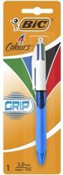 BIC Golyóstoll, 0, 32 mm, nyomógombos, négyszínű, BIC "4 Colours Grip Original (BC8871292) - papiruniverzum