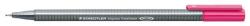 STAEDTLER Tűfilc, 0, 3 mm, STAEDTLER "Triplus 334", magenta (TS33420) - papiruniverzum