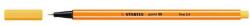 STABILO Tűfilc, 0, 4 mm, STABILO "Point 88", sárga (TST88441) - papiruniverzum