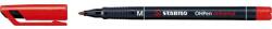 STABILO Alkoholos marker, 1 mm, STABILO "OHPen M", piros (TST84340) - papiruniverzum