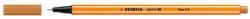 STABILO Tűfilc, 0, 4 mm, STABILO "Point 88", okkersárga (TST88891) - papiruniverzum