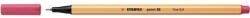 STABILO Tűfilc, 0, 4 mm, STABILO "Point 88", eperpiros (TST8849) - papiruniverzum