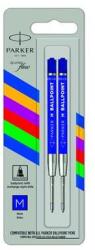 Parker Golyóstollbetét, 1 mm, M, economy, PARKER "Royal", kék - 2db (ICPEMK) - papiruniverzum