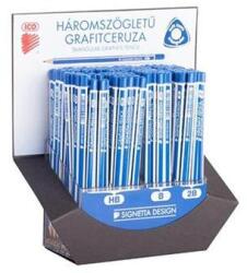 ICO Grafitceruza display, háromszögletű, HB, B, 2B, ICO "Signetta" - 184db (TICGDI) - papiruniverzum