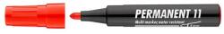 ICO Alkoholos marker, 1-3 mm, kúpos, ICO "Permanent 11", piros (TICP11P) - papiruniverzum