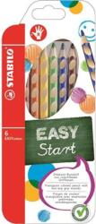 STABILO Színes ceruza készlet, háromszögletű, jobbkezes, STABILO "EasyColours", 6 különböző szín (TST3326) - papiruniverzum