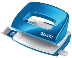 Leitz Lyukasztó, kétlyukú, 10 lap, fém, mini, LEITZ "Nexxt Wow", kék (E50601036) - papiruniverzum