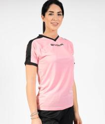 Givova SHIRT REVOLUTION INTERLOCK dressz rózsaszín-fekete 2XL