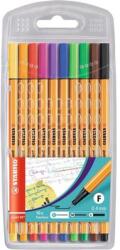 STABILO Tűfilc készlet, 0, 4 mm, STABILO "Point 88", 10 különböző szín (TST8810) - papiruniverzum