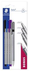 STAEDTLER Vegyes írószer készlet, 4 darabos, STAEDTLER "Triplus® multi set 34P2 (TS34SBK4P2) - papiruniverzum