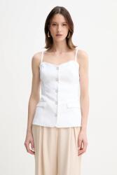 GUESS vászon felső ISABEAU fehér, női, sima, W5GH0L WH5L2 - fehér XL