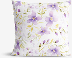 Goldea dekoratív párnahuzat - ibolya virágok 50 x 50 cm