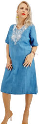 Ie traditionala Rochie din Denim traditionala Sanda 66