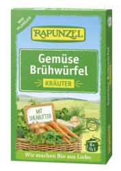 RAPUNZEL Cuburi de supa de legume bio cu ierburi, 84 g