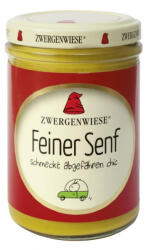 ZWERGENWIESE Mustar fin ecologic fara gluten, 160 ml