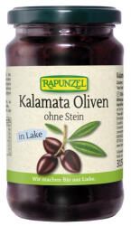 RAPUNZEL Masline bio Kalamata, violet, fara samburi, in saramura, 315 g