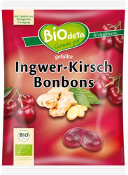BIOdeta Bomboane bio cu ghimbir si cirese, 75 g
