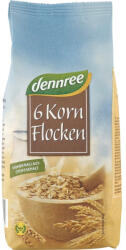 dennree Fulgi bio din 6 cereale, 500 g